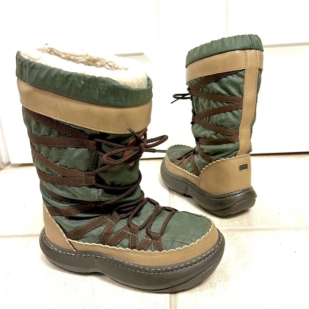ALDO FLORENDAY Winter Boots Womens Fleece Lined Siesta green brown size 6 Canada